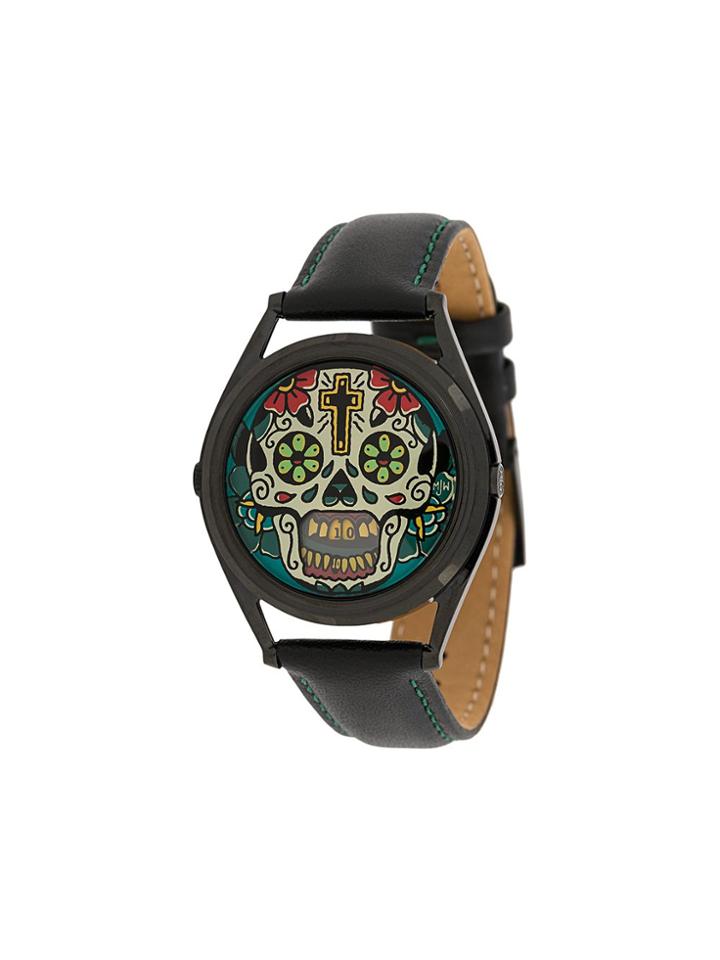 Mr Jones Last Laugh Tattoo 36mm Watch - Black