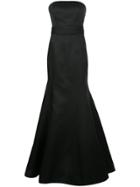 Carolina Herrera Strapless Fishtail Floor-length Gown - Black