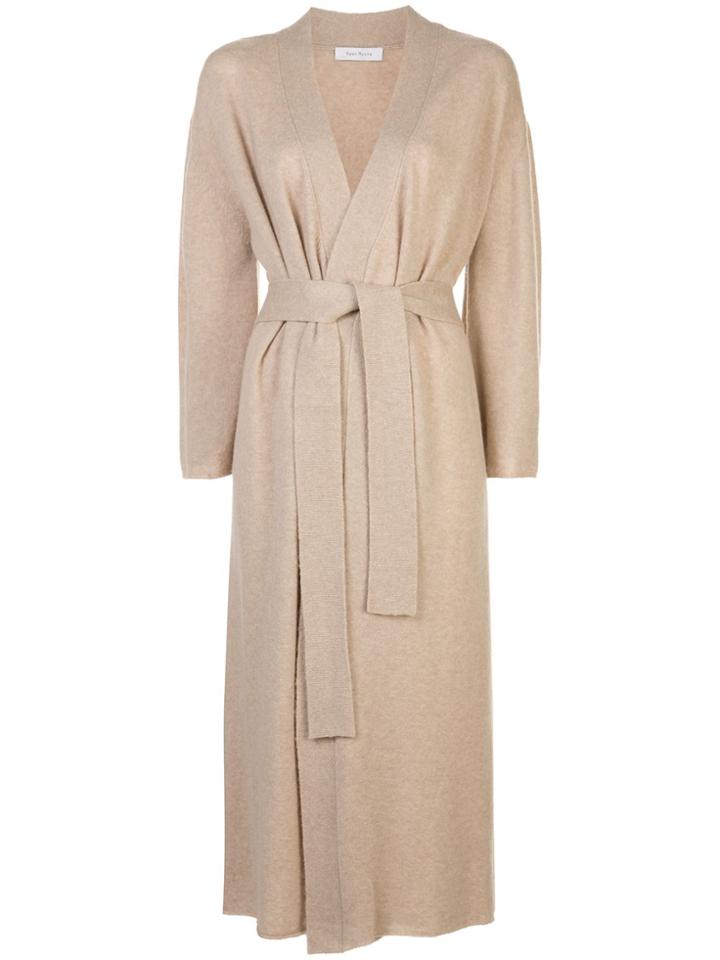 Ryan Roche Wrap Long Cardigan - Neutrals