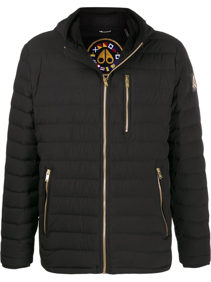 Moose Knuckles Richot Hooded Down Jacket - Black