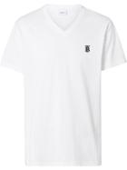 Burberry Monogram Motif V-neck T-shirt - White