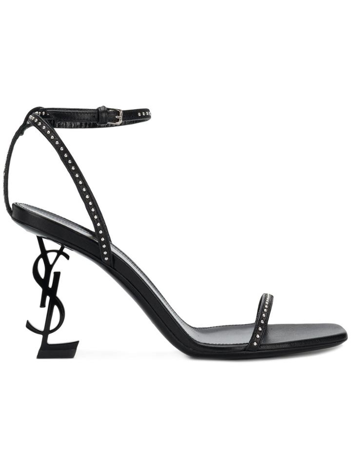 Saint Laurent Studded Opyum Sandals - Black