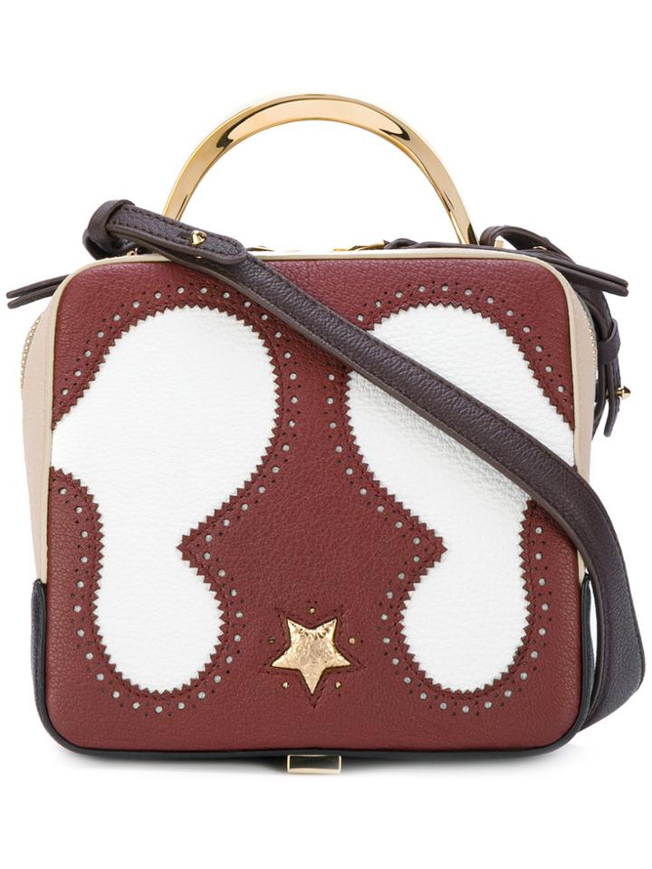 The Volon Stitch Detailed Cross Body Bag - Multicolour