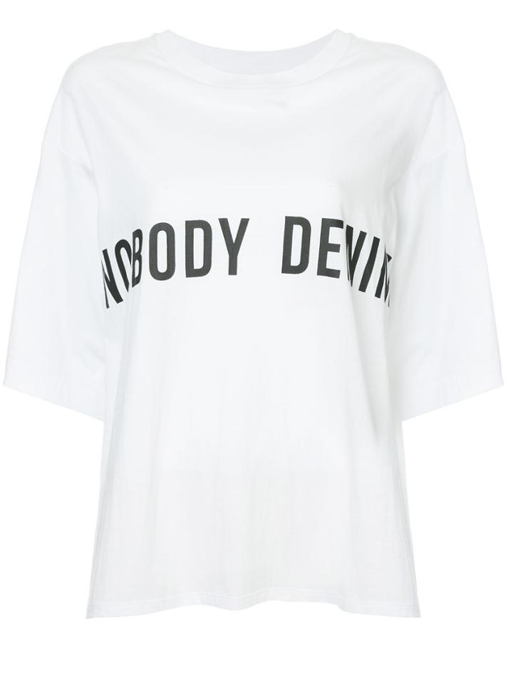 Nobody Denim Logo Print T-shirt - White