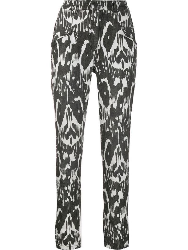 Isabel Marant Étoile Jamie Printed Stretch Trousers - Black