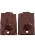 Ann Demeulemeester Fingerless Gloves - Red