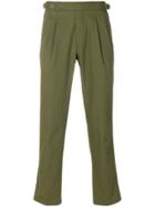 The Gigi Cropped Trousers - Green
