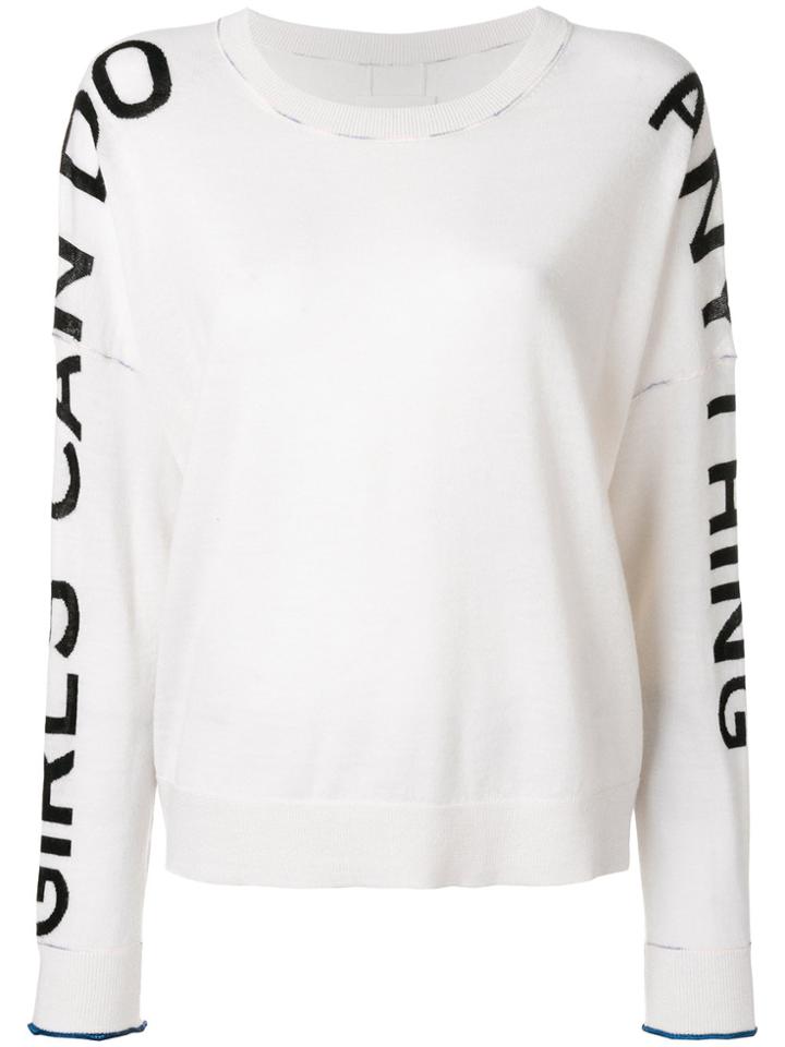 Zadig & Voltaire Slogan Printed Sweater - Nude & Neutrals