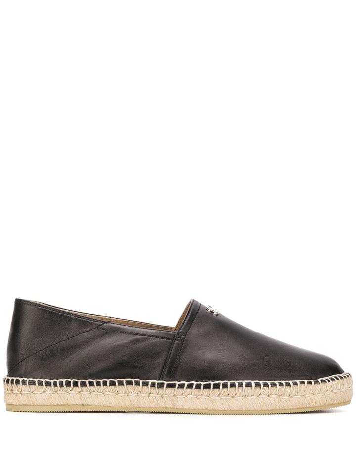 Valentino Valentino Garavani Logo Espadrilles - Black