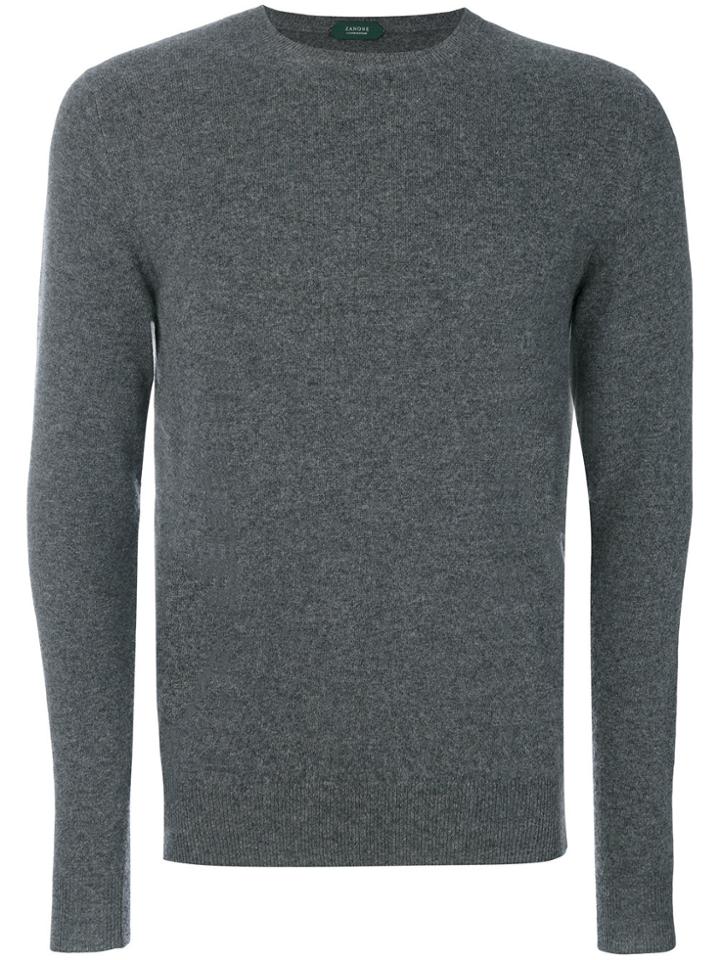 Zanone Plain Sweatshirt - Grey