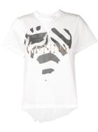 Genny Zebra Print Heart T-shirt - White