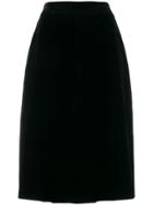 Céline Pre-owned Pleated Detail Skirt - Black