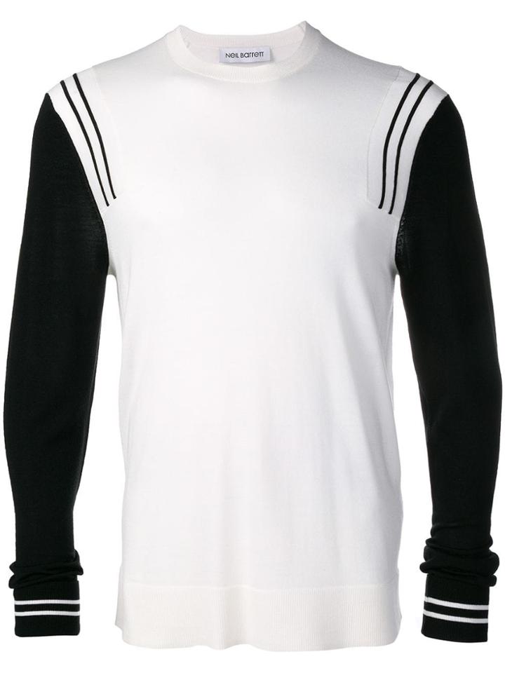 Neil Barrett Crew Neck Sweater - White