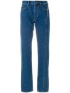Y / Project Reconstructed Straight Leg Jeans - Blue