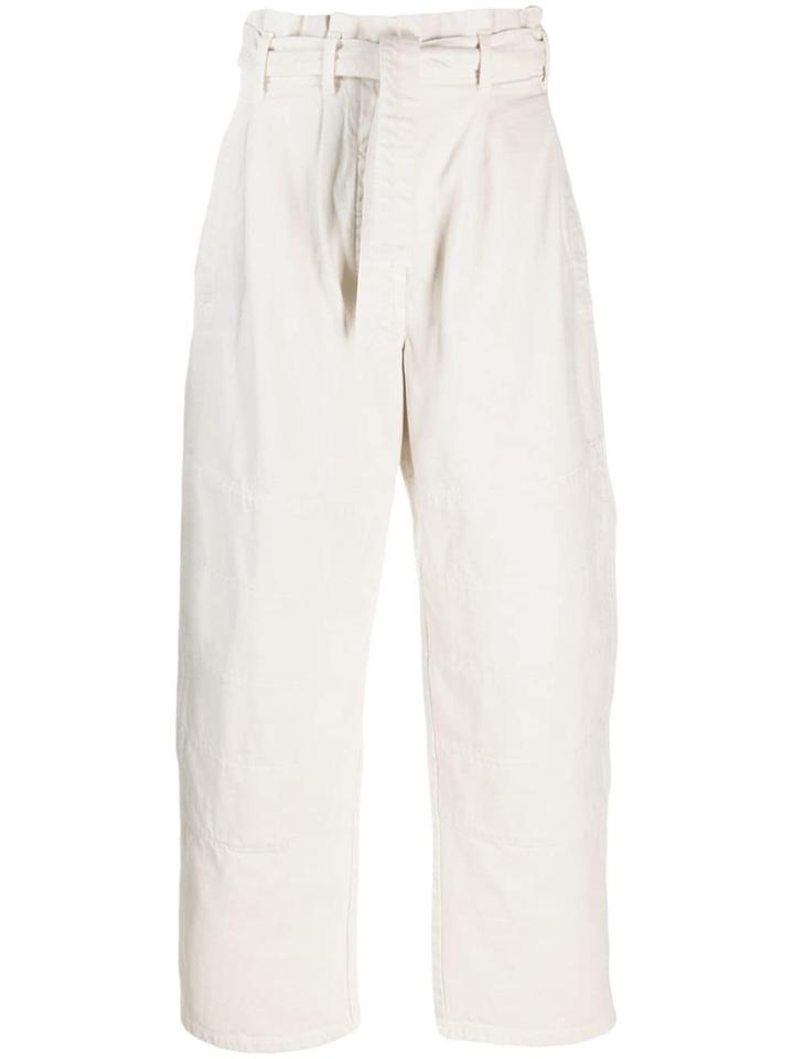Lemaire Tie Waist Trousers - Neutrals