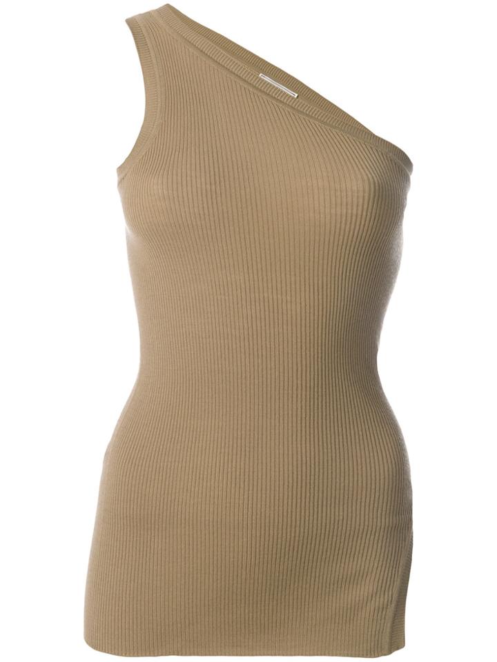 Nina Ricci Asymmetric Knitted Top - Brown