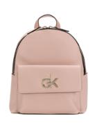 Calvin Klein Logo Plaque Backpack - Pink