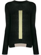 Rick Owens Panelled Crewneck Sweater - Black
