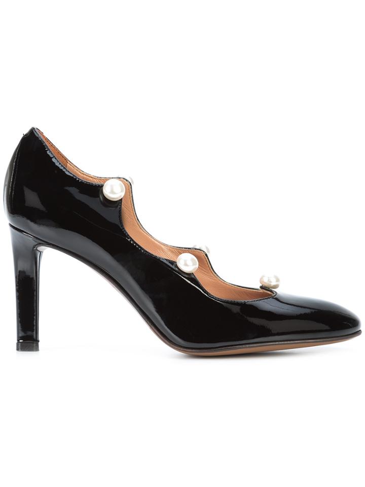 L'autre Chose Pearl Pumps - Black