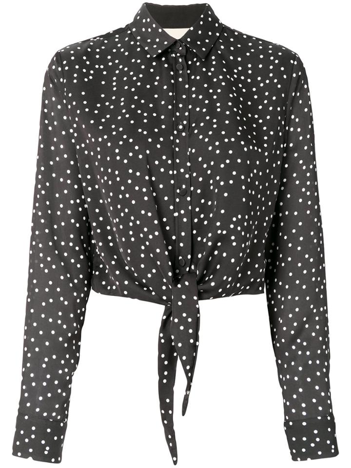 Ssheena Polk Dotted Blouse - Black