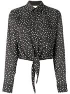 Ssheena Polk Dotted Blouse - Black