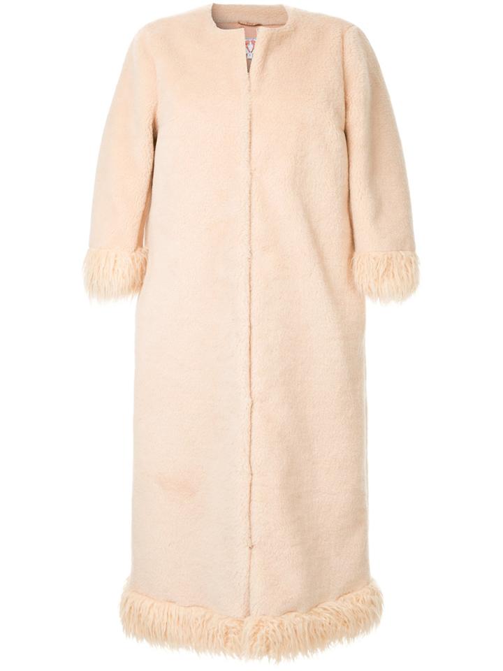 Shrimps Ramsey Faux Fur Coat - Nude & Neutrals