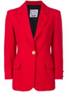 Moschino Vintage Single Breasted Blazer - Red