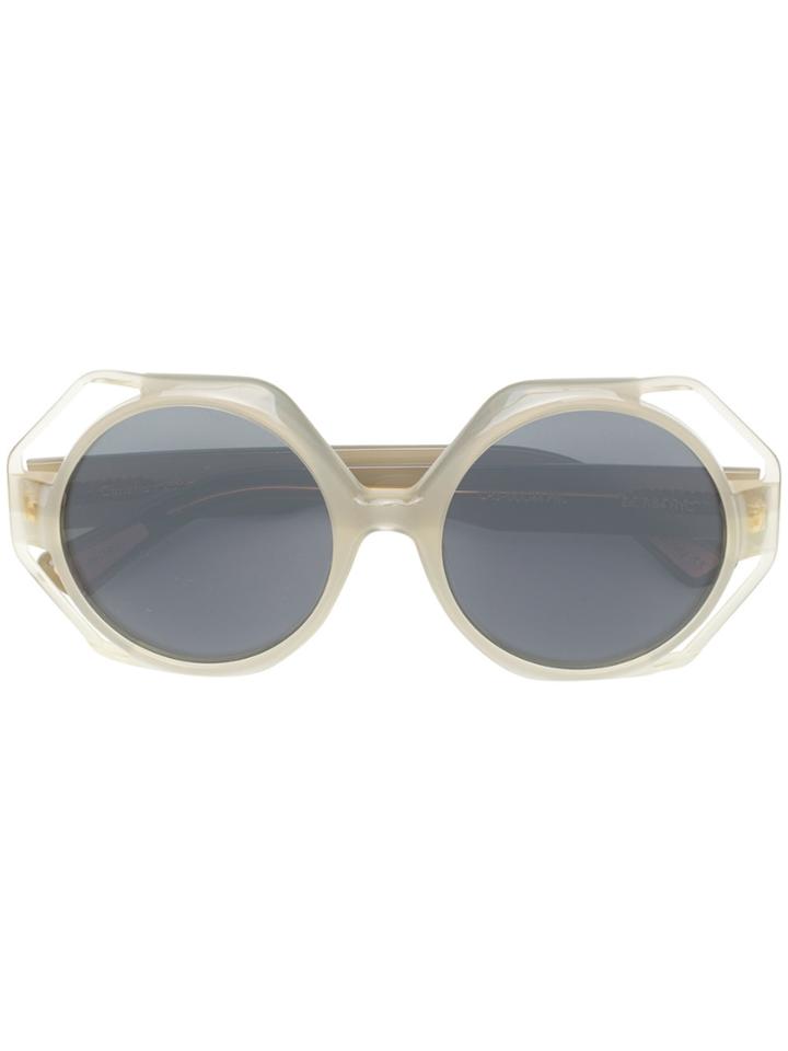 Christian Roth Eyewear Occupant Sunglasses - Nude & Neutrals