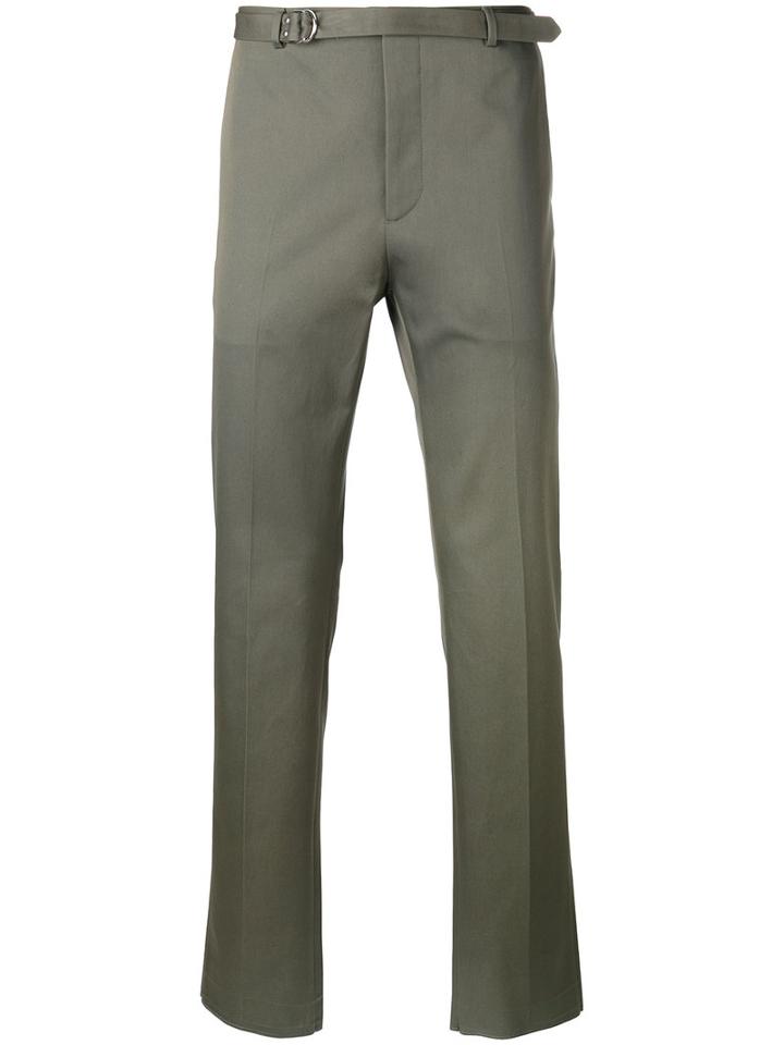 Valentino Tapered Trousers, Men's, Size: 50, Green, Cotton