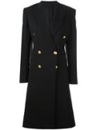 Céline Double-breasted Midi Coat, Women's, Size: 36, Black, Silk/cashmere/wool