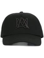 Alexander Mcqueen Insignia Embroidered Cap, Men's, Size: Medium, Black, Wool/cashmere/cotton