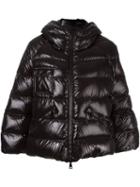 Moncler Bell Sleeve Puffer Jacket, Women's, Size: Small, Black, Polyamide/feather Down