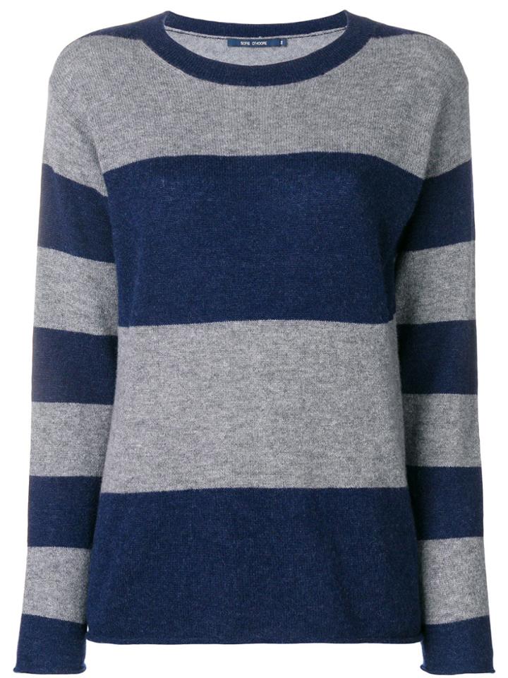 Sofie D'hoore Cashmere Striped Jumper - Blue