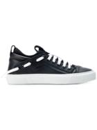 Bruno Bordese Embossed Logo Sneakers - Black