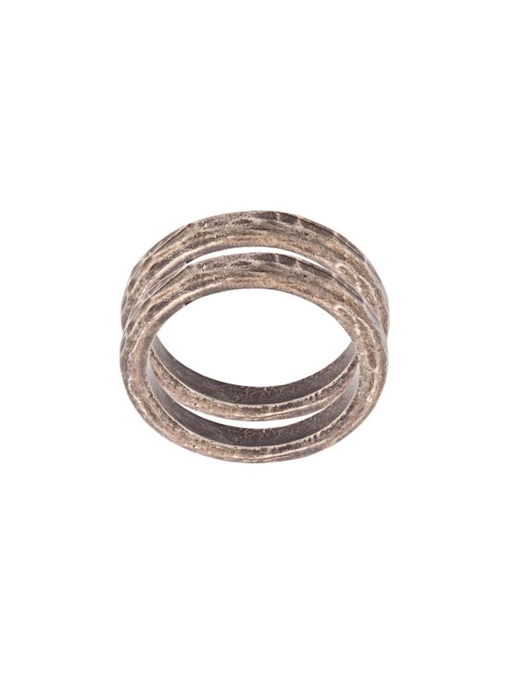 Ann Demeulemeester Double Finger Ring - Metallic