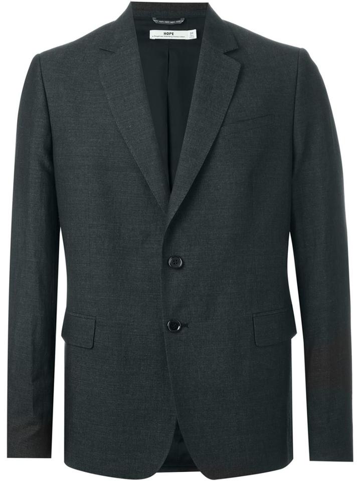 Hope Grant Blazer, Men's, Size: 46, Grey, Acetate/viscose/polyester/linen/flax