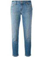J Brand Cropped Straight Leg Jeans - Blue