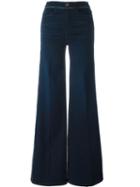 Frame Denim Wide-leg Jeans, Women's, Size: 29, Blue, Cotton/polyester/spandex/elastane