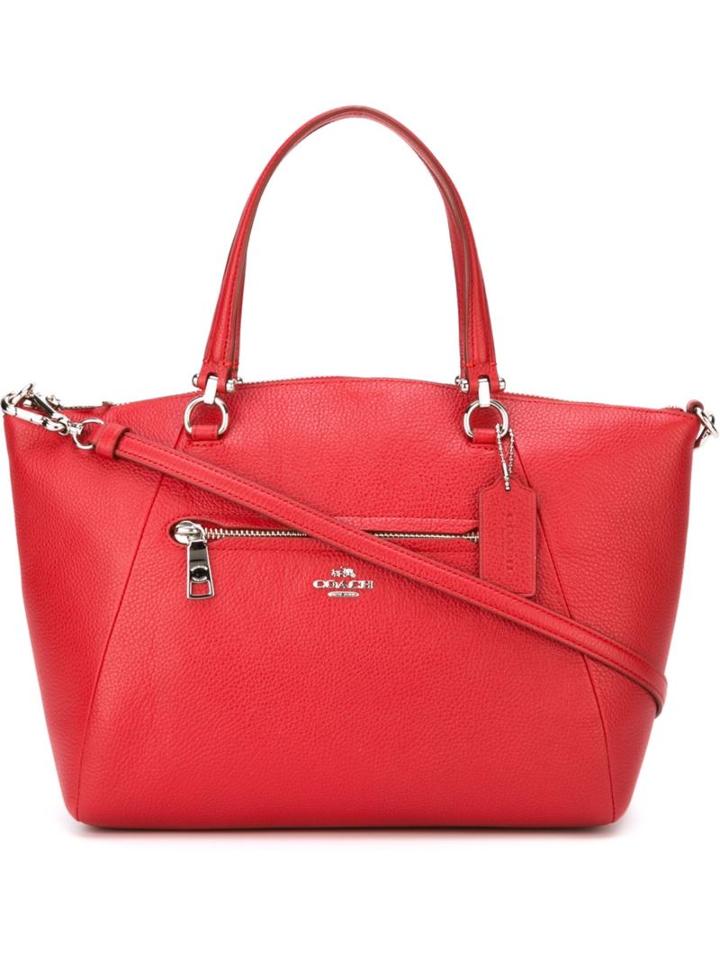 Coach Top Zip Tote, Women's, Red