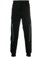 Alexander Mcqueen Multi-zip Track Trousers - Black