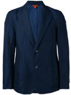 Barena - Two Button Blazer - Men - Cotton/linen/flax - 50, Blue, Cotton/linen/flax