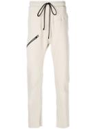 Lost & Found Rooms Zipped Detail Drawstring Sweatpants - Nude &