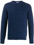 Malo Crew-neck Knit Sweater - Blue