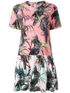 Ps By Paul Smith Graphic Print Dress, Women's, Size: 40, Pink/purple, Cotton