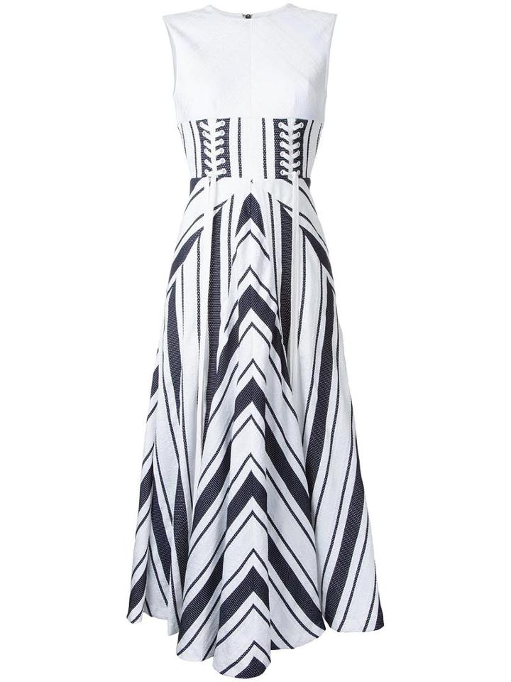 Alex Perry 'carter' Dress, Women's, Size: 6, White, Cotton/polyester