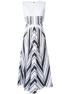 Alex Perry 'carter' Dress, Women's, Size: 6, White, Cotton/polyester