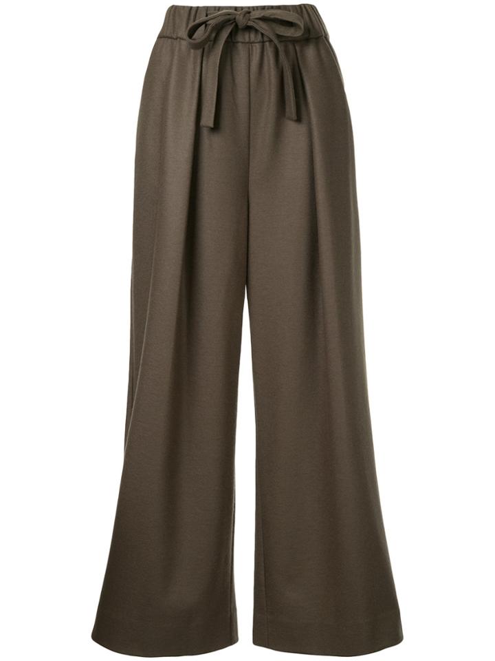 Estnation Wide Leg Trousers - Green