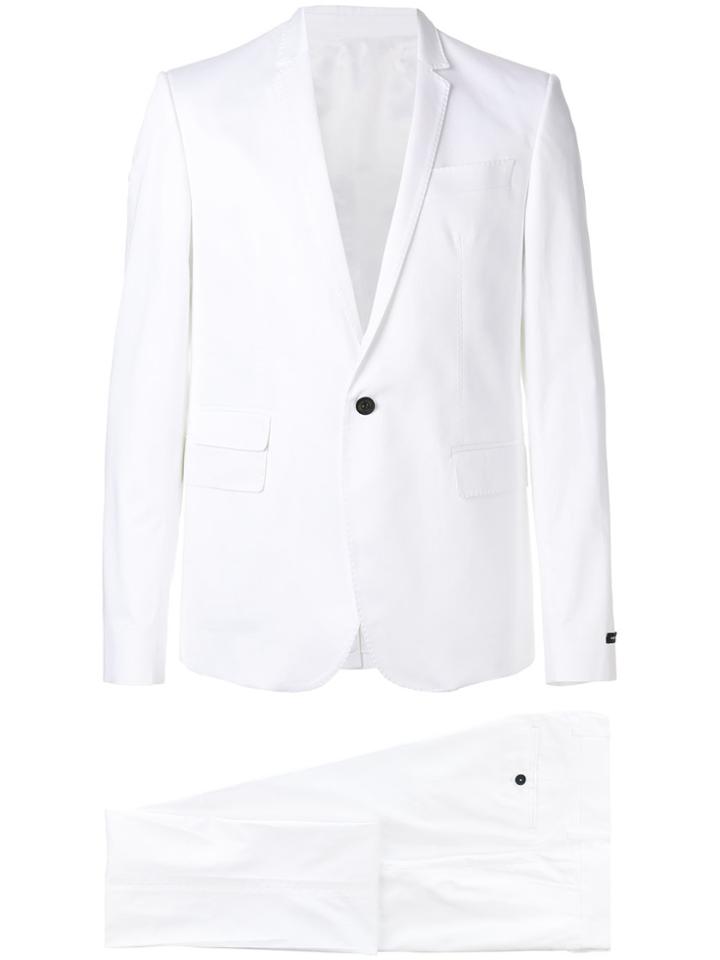 Les Hommes Two Piece Formal Suit - White