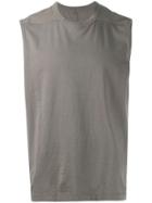 Rick Owens Short Sleeveless T Shirt - Grey