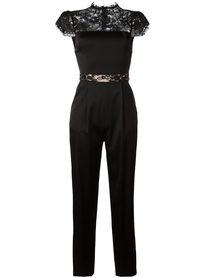 Alice+olivia Rosalia Jumpsuit, Women's, Size: 6, Black, Spandex/elastane/viscose/polyester